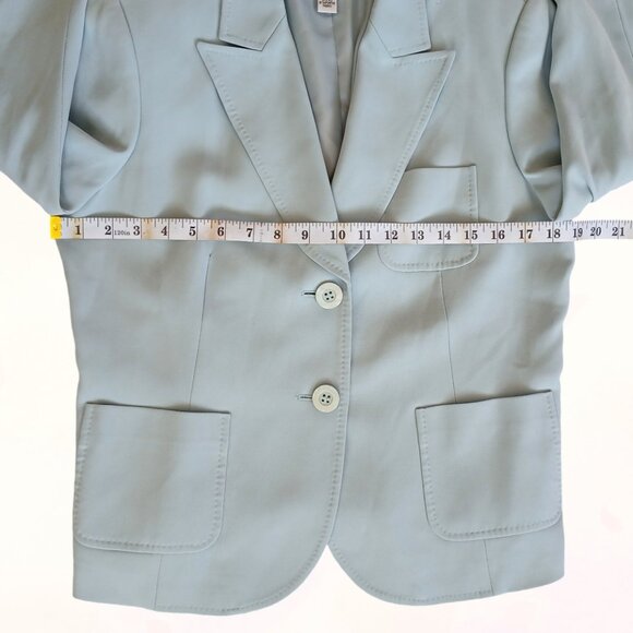 Talbots Petites Women Pale Blue Sleeveless Dress & Blazer Suit 2 Piece Set Sz 10 - Picture 8 of 16
